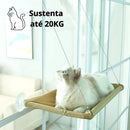Suporte para Gato de Janela com Ventosas - Vista e Conforto para o Seu Gato!